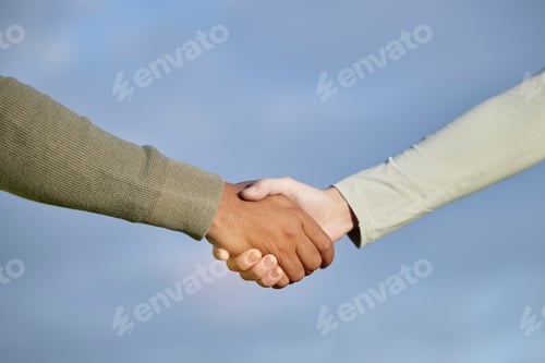 Preview: Handshake, agreement and people teamwork, partnership and collaboration for support, onboarding and