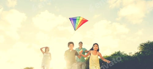 Vista previa: Kite Carefree Activity Summer Joyful Fun Concept