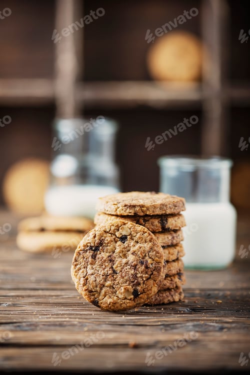 Preview: Sweet cookies with chocolate