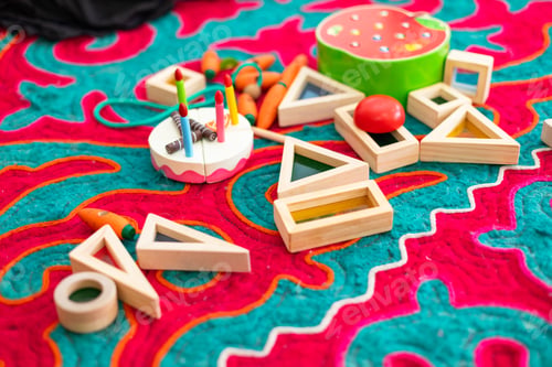 Preview: Transparent shape wooden block toys