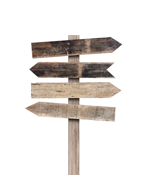 Preview: Old various wooden sign isolated on white background. Object with clipping path.