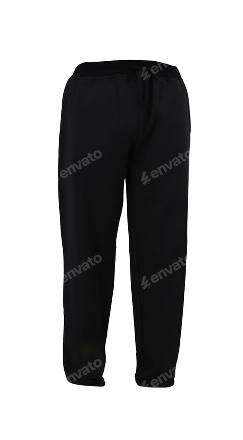 Preview: black Sweatpants isolated on white background