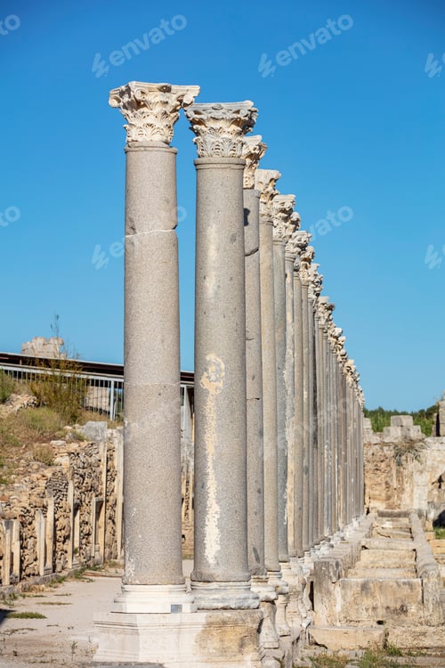 Preview: Nymphaeum of Perge. Ruins of ancient Pamphylian city located in Antalya Province, Turkey.