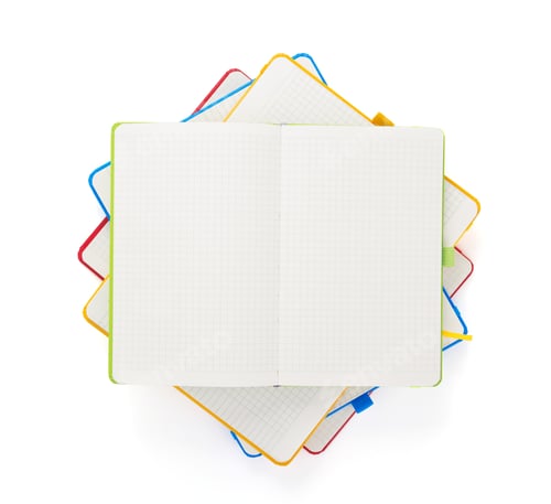 Preview: notebook at white background