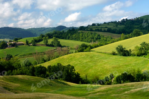 Preview: Rural landscape near Salsomaggiore, Parma, at springtime