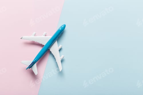 Preview: Miniature airplane travel theme