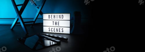 Preview: Behind the scenes letterboard text on Lightbox or Cinema Light box.