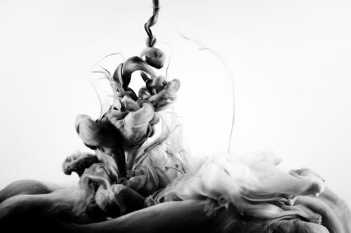 Preview: paint of splash, monochrome abstract
