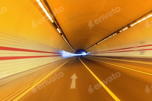 Preview: three lane road tunnel