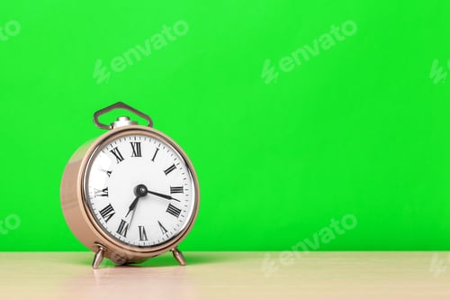 Preview: retro alarm clock on table