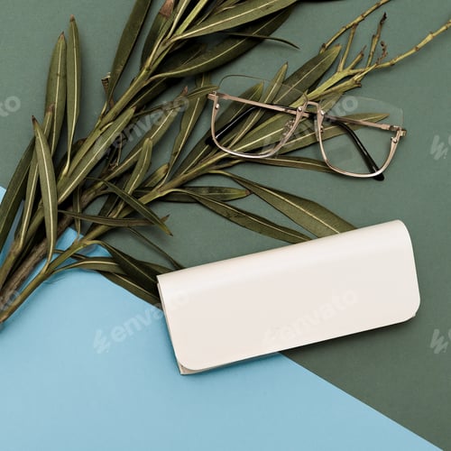 Preview: Fashion Eyewear Stylish accessories. Flat lay minimal shop
