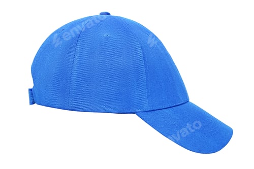 Preview: Blue baseball cap isolated