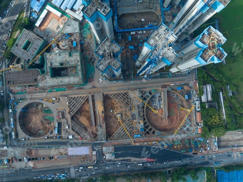 Preview: Aerial view of landscape in shenzhen, China