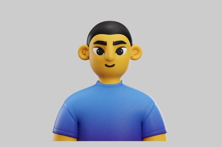 Preview: Cartoon young man character