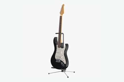 Preview: Black Electric Guitar on Stand