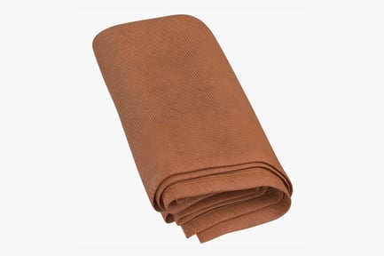 Preview: Folded Bath Towel - Textured Brown