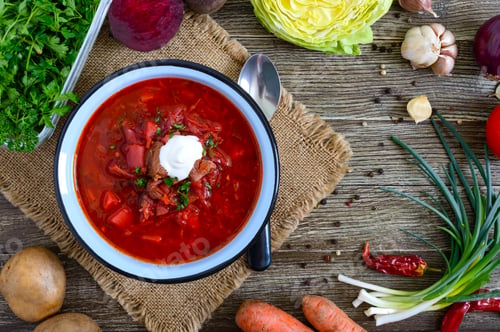 Preview: Borsch is a traditional Ukrainian dish