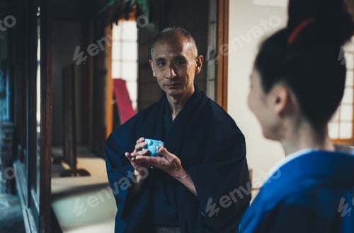 Preview: Senior couple lifestyle moments in a traditional japanese house