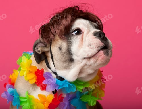 Preview: Close-up of English Bulldog puppy