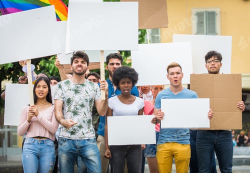 Preview: Activists demonstrating against social issues