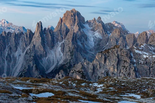 Preview: Breathtaking shot of the mountain Cadini di Misurina in the Italian Alps