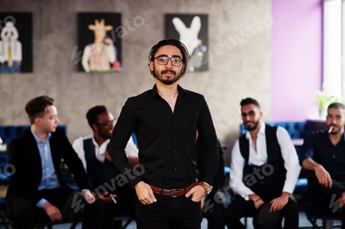 Preview: Multiethnic male bachelor mafia party