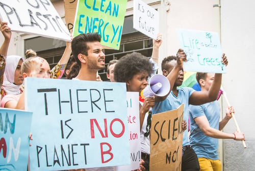Preview: Activists demonstrating against global warming