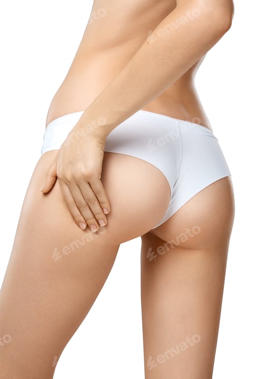 Preview: Unrecognizable young female suffering from joint or muscle pain