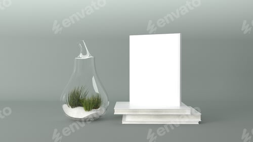 Preview: book, mockup, cover, textbook, realistic