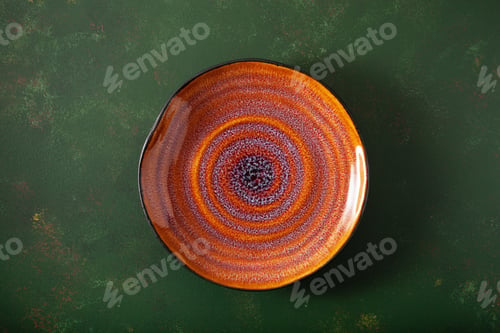 Preview: empty plate on concrete background