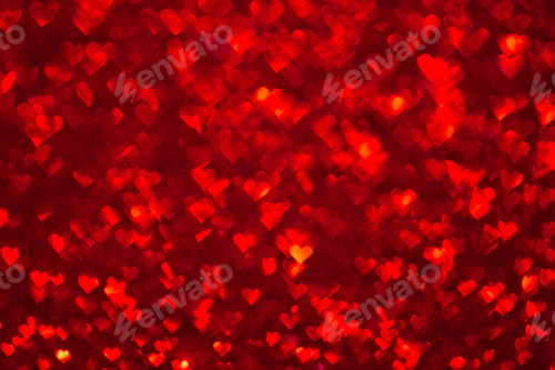 Preview: Abstract light, bokeh pattern in heart shape