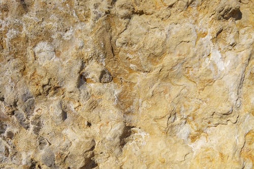 Preview: Texture Of Calcareous Wall, Abstract Pattern With Yellow Hues, Background With Limestone In Retro