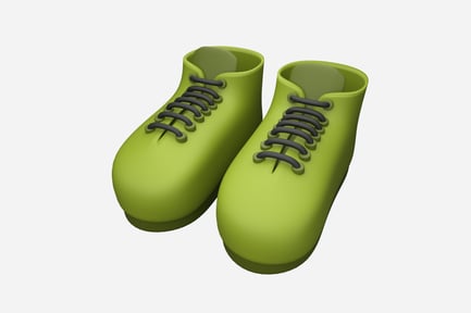Aperçu: Illustration 3D de chaussures de randonnée