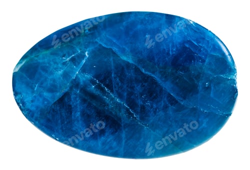 Preview: cabochon from blue kyanite mineral gemstone