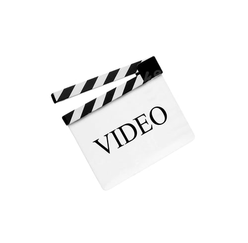 Preview: Film clapperboard with clipping path