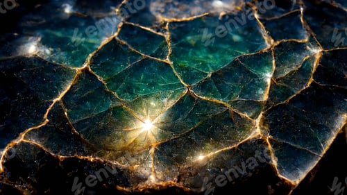 Preview: Close-up view background of the cracked gemstones underwater - Digital Generate Image