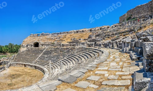 Preview: The interior of the Miletus Ancient Theatre in Turkey