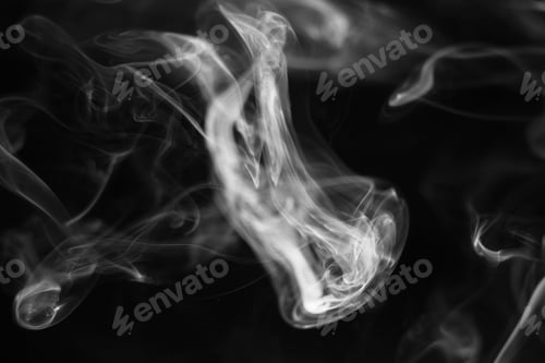 Preview: smoke overlay real smoking isolated effect background