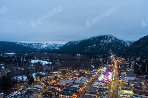 Preview: Leavenworth, Washington evening in December