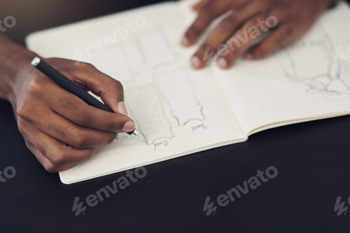 Preview: Translating his designs onto paper