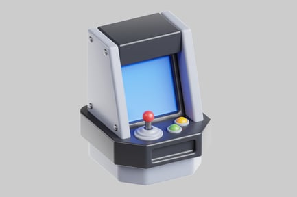 Preview: Miniature arcade machine console design