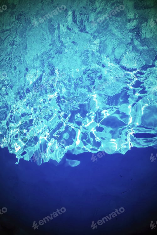 Preview: Flickering Background And Abstract Texture Of Brilliant Water Of Bright Blue Green Color