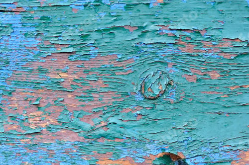 Preview: Old wooden painted blue planks, paint peeling background