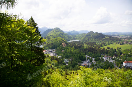Preview: View of castle Hohenschwangau, Bavaria, Germany