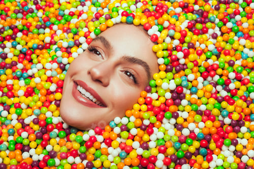 Preview: Woman face in drops