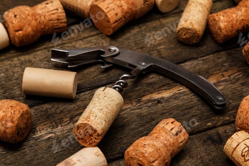 Preview: Corkscrew and wine corks