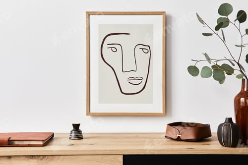 Preview: Stylish interior of living room