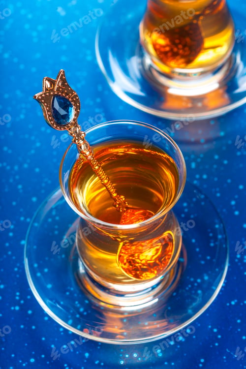 Preview: Turkish tea in traditional glass