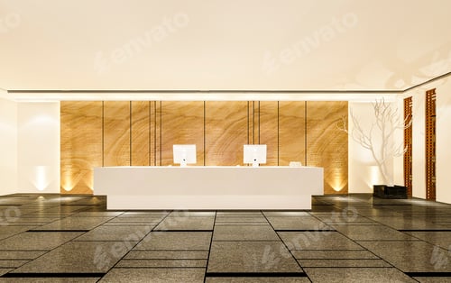 Preview: 3d rendering modern dining room and living room with luxury chinese decor