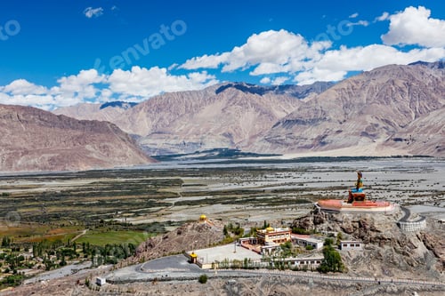 Preview: Maitreya Buddha statue in Nubra valley, Ladakh, India